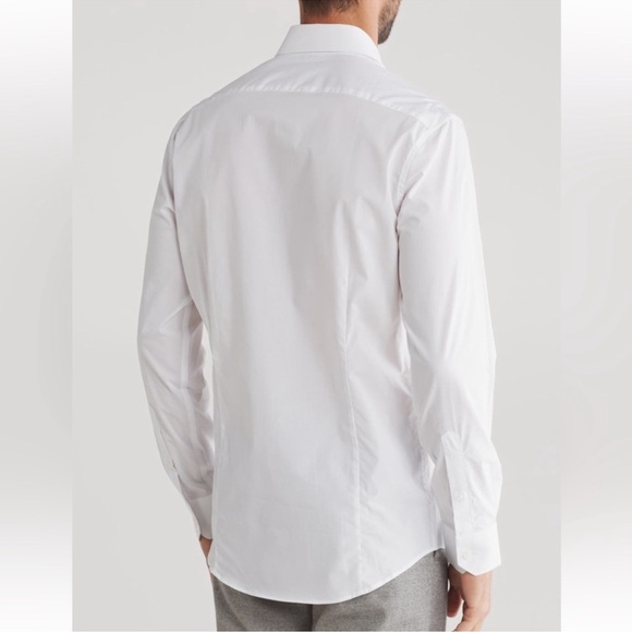 Cavalli Class Mens White Slim Fit Dress Shirt NEW NWT 15 - Picture 3 of 7
